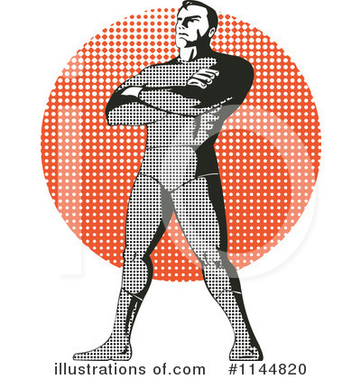 Royalty-Free (RF) Super Hero Clipart Illustration by patrimonio - Stock Sample #1144820