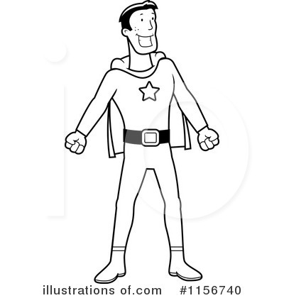 Royalty-Free (RF) Super Hero Clipart Illustration by Cory Thoman - Stock Sample #1156740