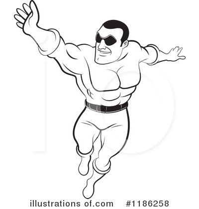 Royalty-Free (RF) Super Hero Clipart Illustration by Lal Perera - Stock Sample #1186258