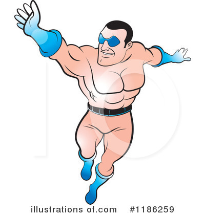 Royalty-Free (RF) Super Hero Clipart Illustration by Lal Perera - Stock Sample #1186259