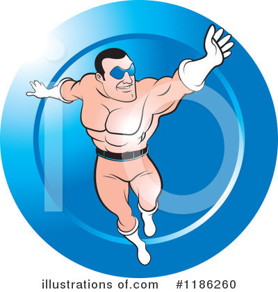 Royalty-Free (RF) Super Hero Clipart Illustration by Lal Perera - Stock Sample #1186260