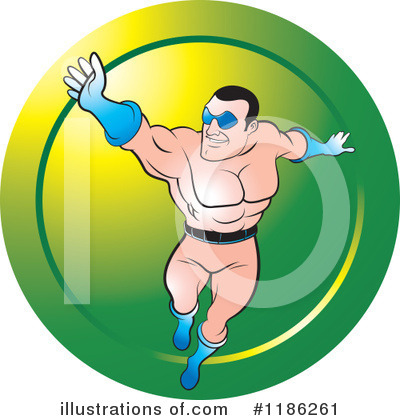 Royalty-Free (RF) Super Hero Clipart Illustration by Lal Perera - Stock Sample #1186261