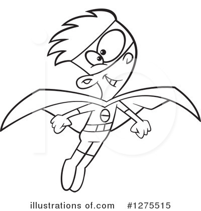 Royalty-Free (RF) Super Hero Clipart Illustration by toonaday - Stock Sample #1275515