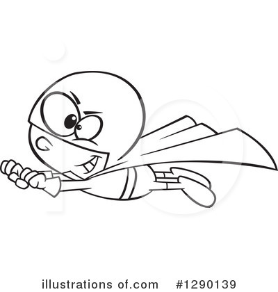 Royalty-Free (RF) Super Hero Clipart Illustration by toonaday - Stock Sample #1290139