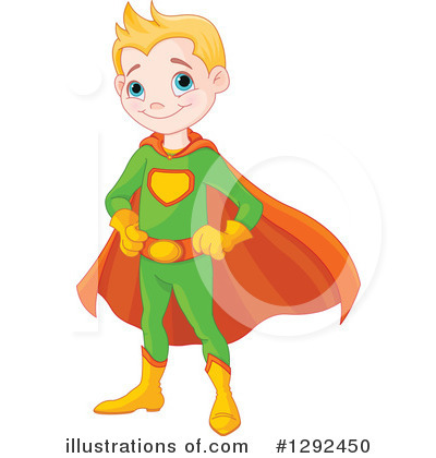Royalty-Free (RF) Super Hero Clipart Illustration by Pushkin - Stock Sample #1292450