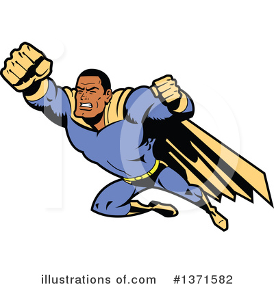 Royalty-Free (RF) Super Hero Clipart Illustration by Clip Art Mascots - Stock Sample #1371582
