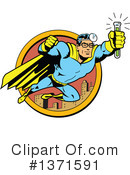 Super Hero Clipart #1371591 by Clip Art Mascots