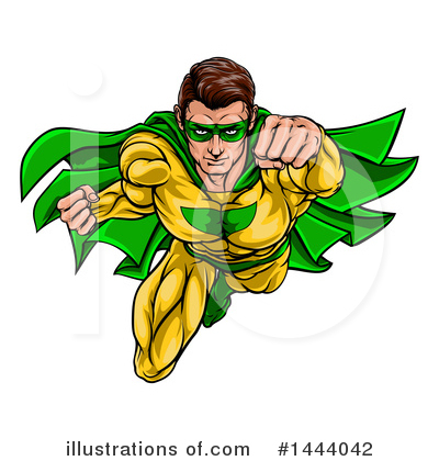 Royalty-Free (RF) Super Hero Clipart Illustration by AtStockIllustration - Stock Sample #1444042