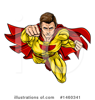 Super Man Clipart #1460341 by AtStockIllustration