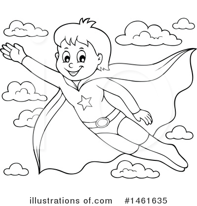Royalty-Free (RF) Super Hero Clipart Illustration by visekart - Stock Sample #1461635