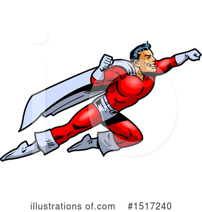Super Man Clipart #1517240 by Clip Art Mascots