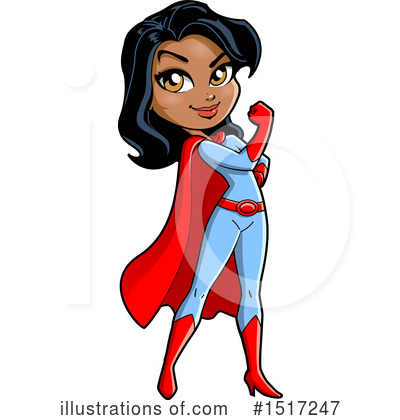 Super Woman Clipart #1517247 by Clip Art Mascots