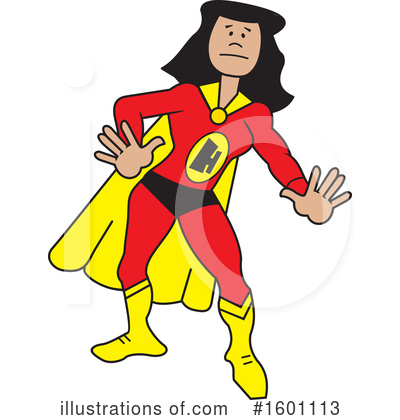 Super Woman Clipart #1601113 by Johnny Sajem