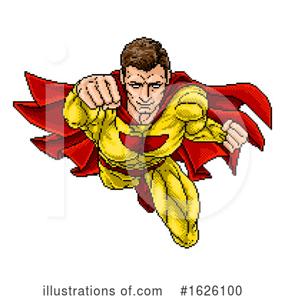 Royalty-Free (RF) Super Hero Clipart Illustration by AtStockIllustration - Stock Sample #1626100