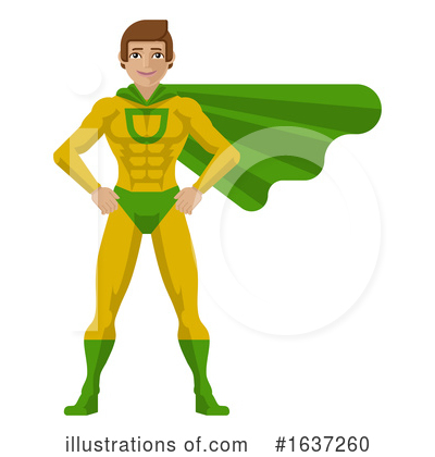 Royalty-Free (RF) Super Hero Clipart Illustration by AtStockIllustration - Stock Sample #1637260