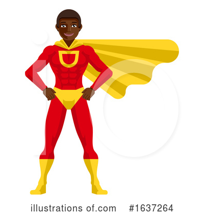 Royalty-Free (RF) Super Hero Clipart Illustration by AtStockIllustration - Stock Sample #1637264