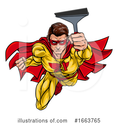 Royalty-Free (RF) Super Hero Clipart Illustration by AtStockIllustration - Stock Sample #1663765