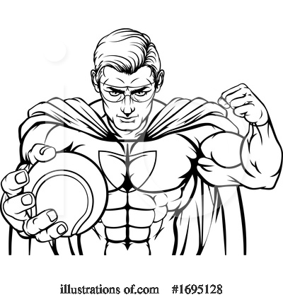 Royalty-Free (RF) Super Hero Clipart Illustration by AtStockIllustration - Stock Sample #1695128