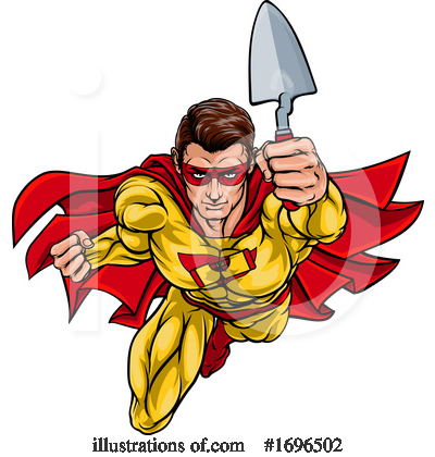 Royalty-Free (RF) Super Hero Clipart Illustration by AtStockIllustration - Stock Sample #1696502