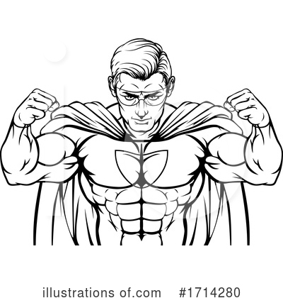 Royalty-Free (RF) Super Hero Clipart Illustration by AtStockIllustration - Stock Sample #1714280
