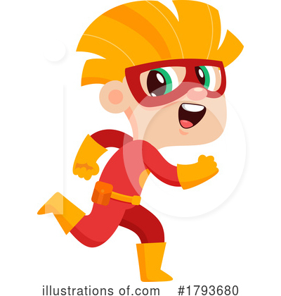 Royalty-Free (RF) Super Hero Clipart Illustration by Hit Toon - Stock Sample #1793680