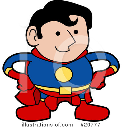 Royalty-Free (RF) Super Hero Clipart Illustration by AtStockIllustration - Stock Sample #20777