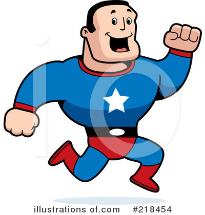 Royalty-Free (RF) Super Hero Clipart Illustration by Cory Thoman - Stock Sample #218454