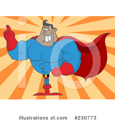 Royalty-Free (RF) Super Hero Clipart Illustration by Hit Toon - Stock Sample #230773