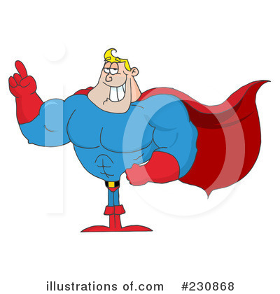Royalty-Free (RF) Super Hero Clipart Illustration by Hit Toon - Stock Sample #230868