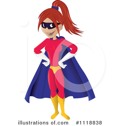 Royalty-Free (RF) Super Woman Clipart Illustration by Paulo Resende - Stock Sample #1118838