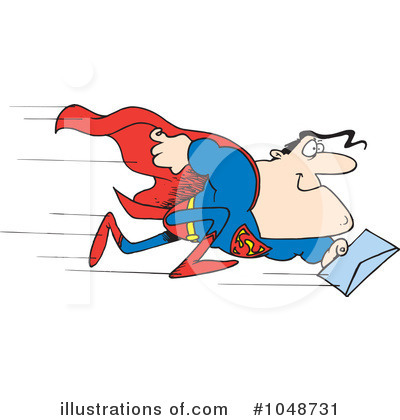 Royalty-Free (RF) Superhero Clipart Illustration by toonaday - Stock Sample #1048731