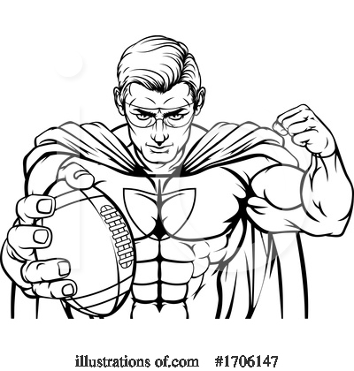 Royalty-Free (RF) Superhero Clipart Illustration by AtStockIllustration - Stock Sample #1706147