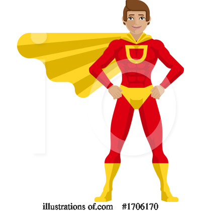 Royalty-Free (RF) Superhero Clipart Illustration by AtStockIllustration - Stock Sample #1706170