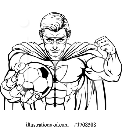 Royalty-Free (RF) Superhero Clipart Illustration by AtStockIllustration - Stock Sample #1708308