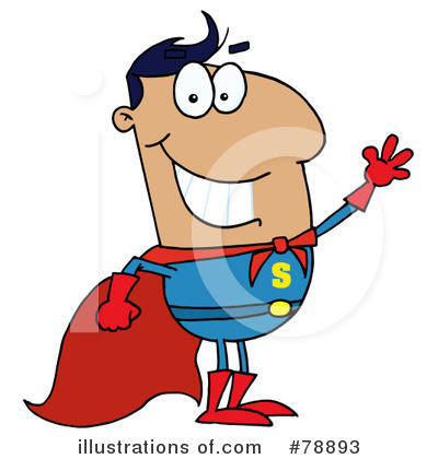 Royalty-Free (RF) Superhero Clipart Illustration by Hit Toon - Stock Sample #78893