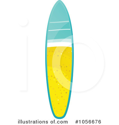 Royalty-Free (RF) Surfboard Clipart Illustration by elaineitalia - Stock Sample #1056676