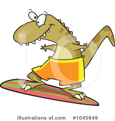 Royalty-Free (RF) Surfer Clipart Illustration by toonaday - Stock Sample #1045649