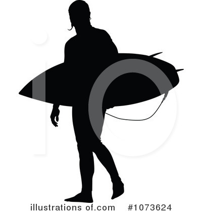 Surfer Clipart #1073624 by Paulo Resende