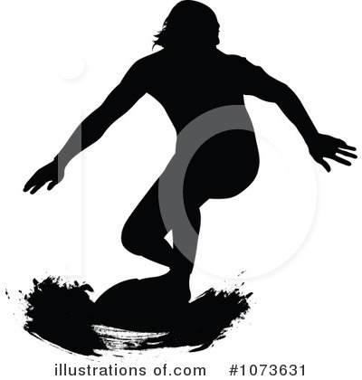 Royalty-Free (RF) Surfer Clipart Illustration by Paulo Resende - Stock Sample #1073631