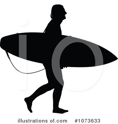 Royalty-Free (RF) Surfer Clipart Illustration by Paulo Resende - Stock Sample #1073633