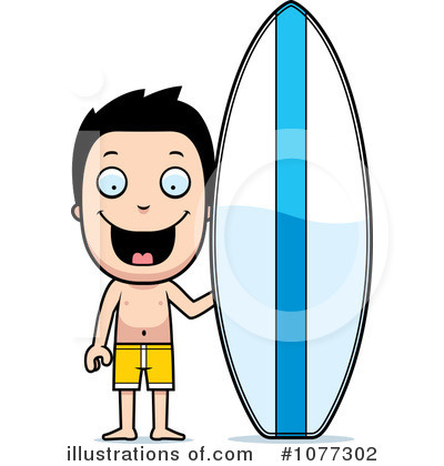 Royalty-Free (RF) Surfer Clipart Illustration by Cory Thoman - Stock Sample #1077302