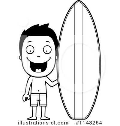 Royalty-Free (RF) Surfer Clipart Illustration by Cory Thoman - Stock Sample #1143264