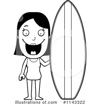 Royalty-Free (RF) Surfer Clipart Illustration by Cory Thoman - Stock Sample #1143322