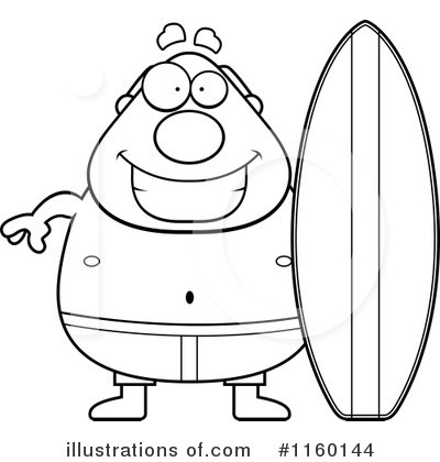 Royalty-Free (RF) Surfer Clipart Illustration by Cory Thoman - Stock Sample #1160144