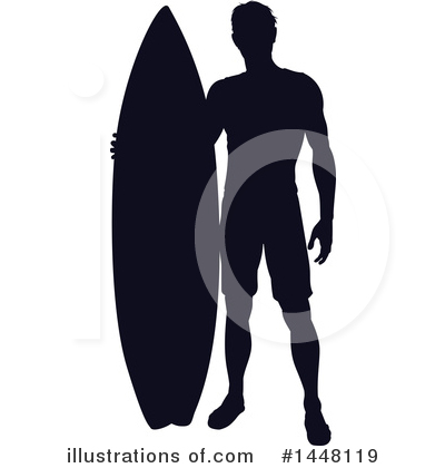 Royalty-Free (RF) Surfer Clipart Illustration by AtStockIllustration - Stock Sample #1448119