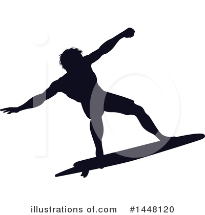 Royalty-Free (RF) Surfer Clipart Illustration by AtStockIllustration - Stock Sample #1448120