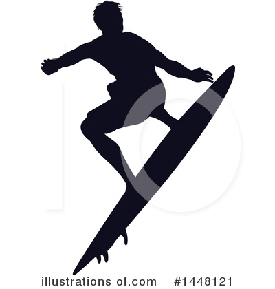 Royalty-Free (RF) Surfer Clipart Illustration by AtStockIllustration - Stock Sample #1448121