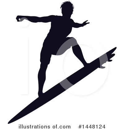 Royalty-Free (RF) Surfer Clipart Illustration by AtStockIllustration - Stock Sample #1448124