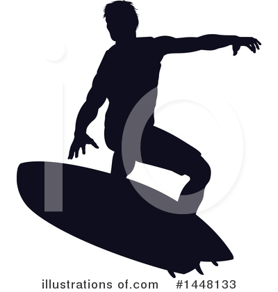 Royalty-Free (RF) Surfer Clipart Illustration by AtStockIllustration - Stock Sample #1448133