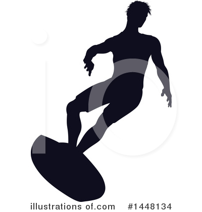 Royalty-Free (RF) Surfer Clipart Illustration by AtStockIllustration - Stock Sample #1448134